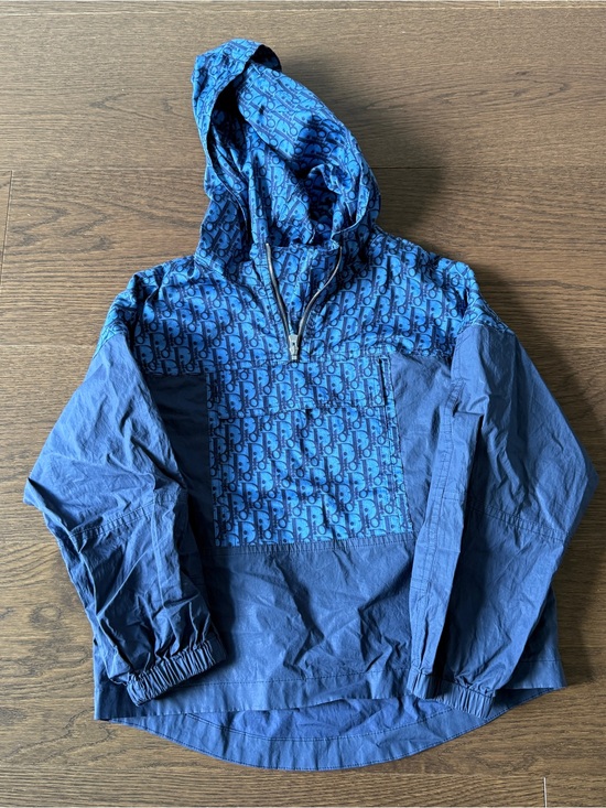 Dior Other - Dior Blue Kids Hooded Pullover Rain Jacket